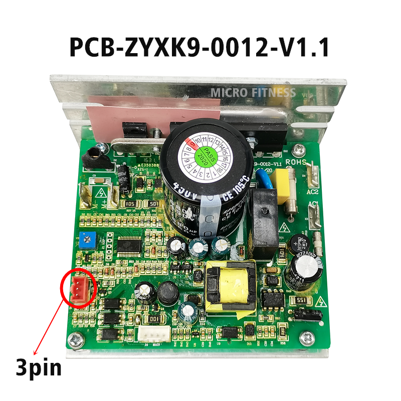 BH fitness T100BT6441 Treadmill Motor Speed Controller Control Board PCB-ZYXK9-0012-V1.1