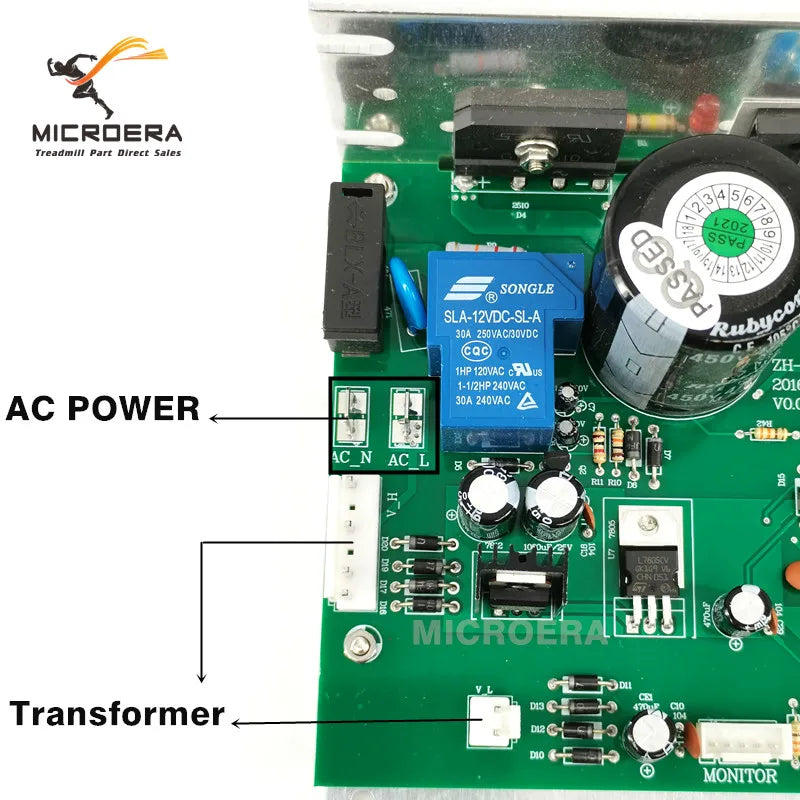 For ZHKQSI 001 PCB ZH-KQSI-001(0.4).PCB Treadmill Motor Controller Control board ZH KQSI CP1 PCB for BH fitness G6414V treadmill