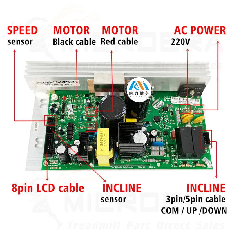MC2100ELS 50W 2Y Treadmill Motor Controller MC2100ELS-50W-ZY Lower Control Board Power Supply Board for ICON PROFORM NordicTrack