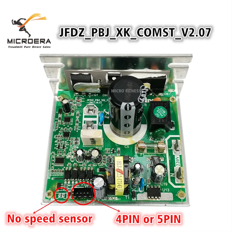 JFDZ-PBJ-XK-COMST-V2.07 Treadmill Controller JFDZ PBJ XK COMST V2.07 Control board Circuit board Driver power supply board