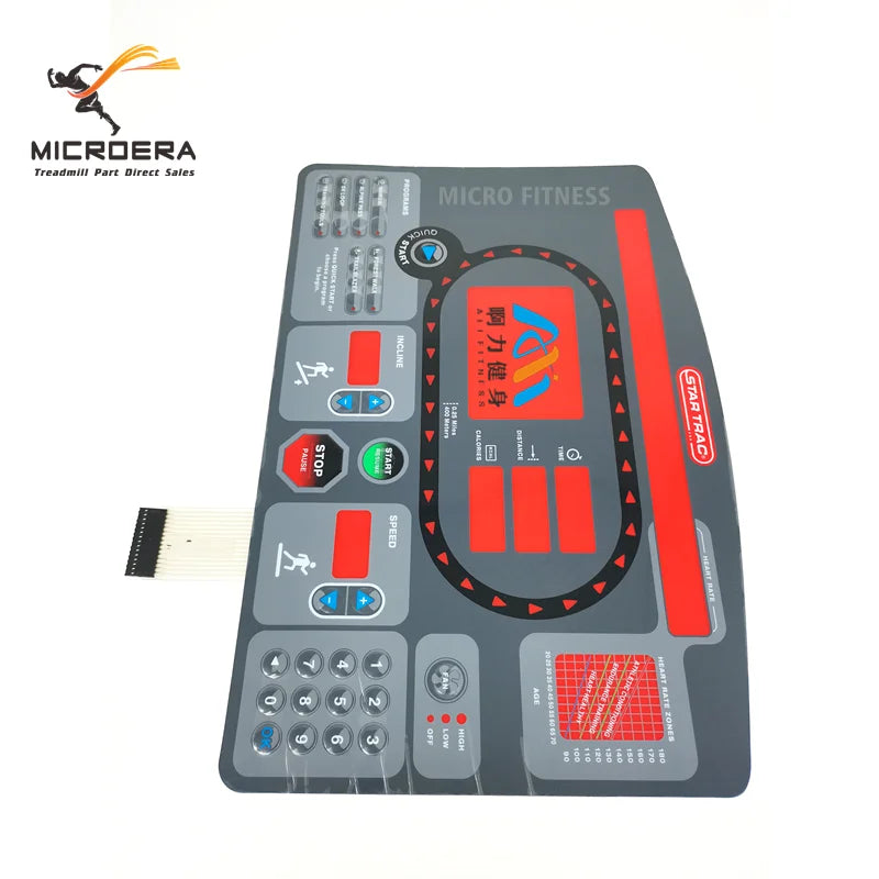 startrac 7532 7632 7600 Treadmill Membrane Keyboard Button Keypad star trac Treadmill numeric keypad Film keyboard