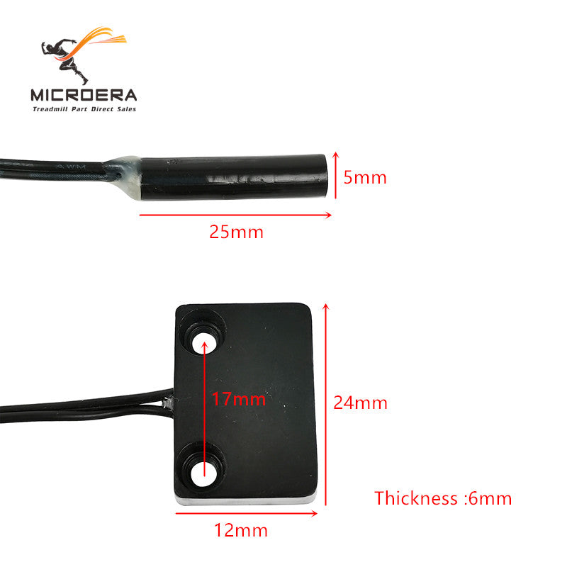 2 pin Treadmill speed sensor Treadmill Magnetic sensor Treadmill pedometer Running machine sensor replacement repair Universal