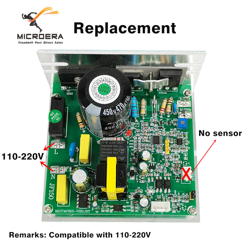 Treadmill Motor Controller Control panel Circuit board MKS TMPB05-P 20101006 JF150 120528