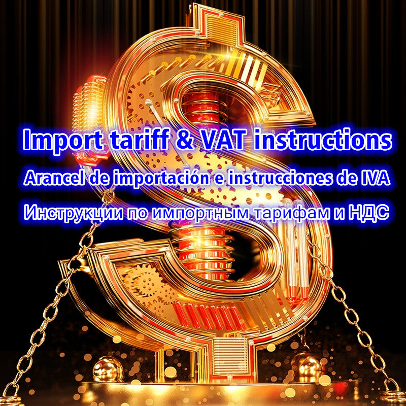 Import tariff/VAT instructions: