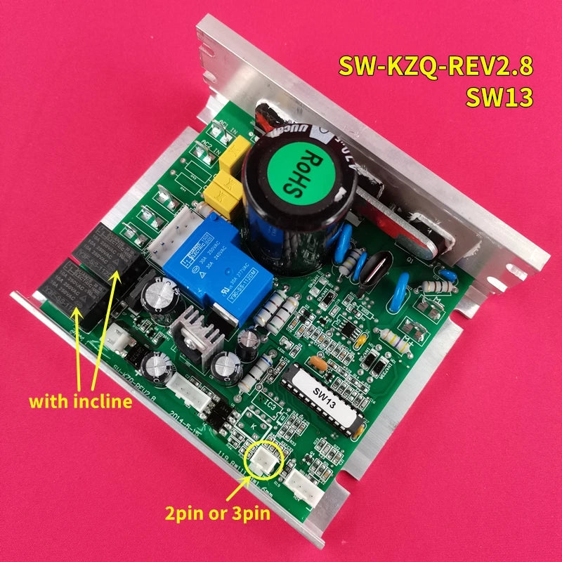 SW KZQ REV2.8 Treadmill Motor Controller Control board SW01-CA-REV1.0 KSW13 Reebok OMA-1395CA treadmill Driver board Mainboard