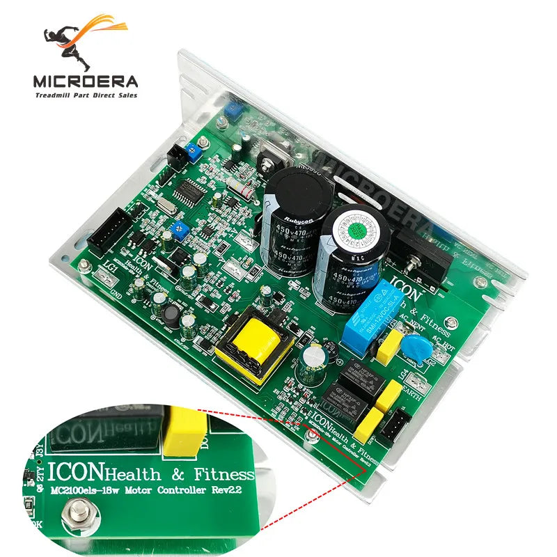 Replacement MC2100ELS-18W Treadmill Motor Controller MC2100ELS 18W 2Y ZY for PROFORM Nordic Track Lower Control Board Circuit