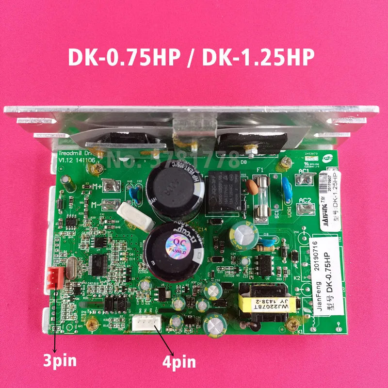 V1.12 141106 Treadmill Driver motor Controller Control board DK-0.75HP  DK-1.25HP WJ22078T for JianFeng Treadmill Circuit board