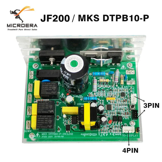 Replacement Treadmill Moto Controller JF200 MKS DTPB10-P-INCLINE for Treadmill Motherboard, Circuit board, Driver board, PCB