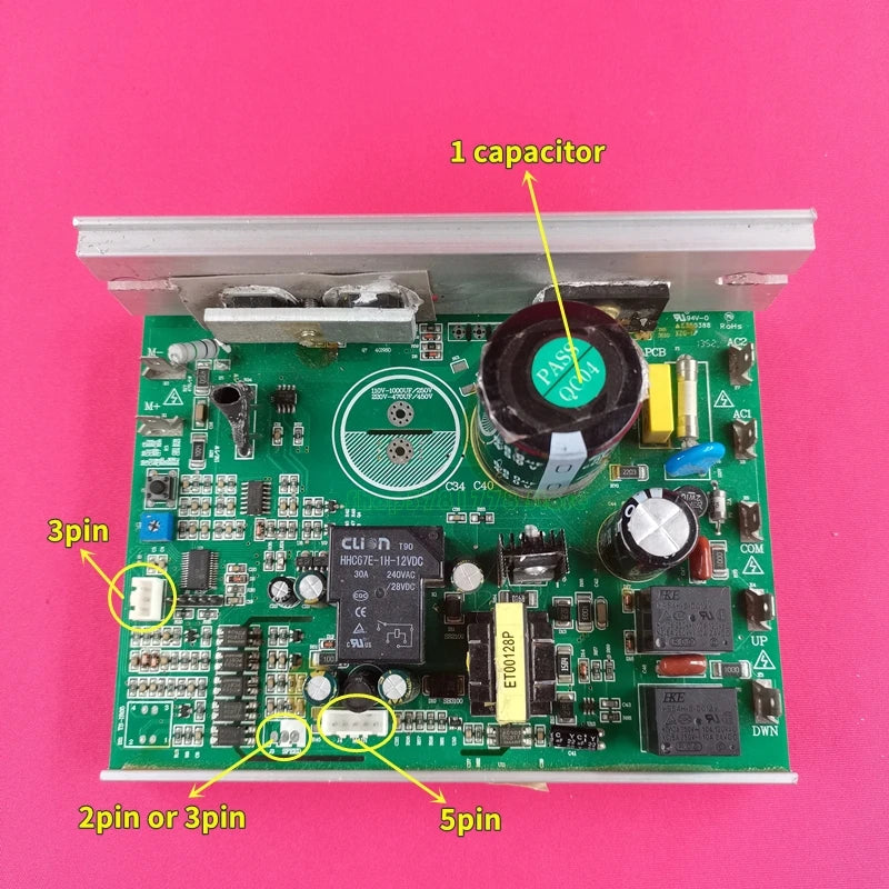 Treadmill Motor Controller PCB-ZYXK9 ZYXK9-1111-V1.2 for Panaseima PSM-1311M TD153A Treadmill Circuit Board Driver Control Board