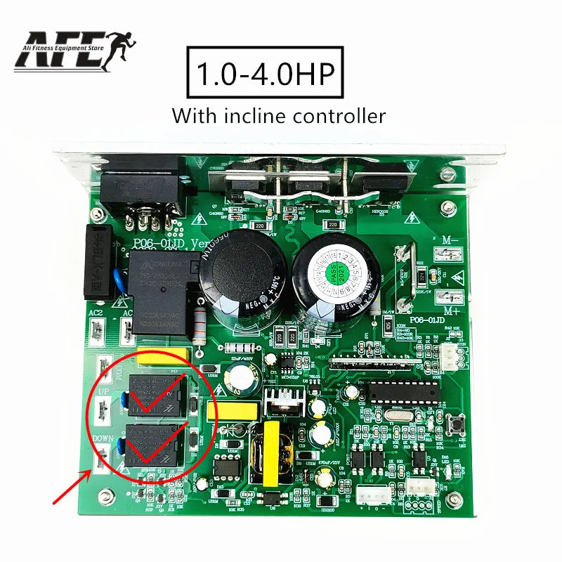 General Use Repair Treadmill Motor Controller Display Control Board + Treadmill Instrument Panel 1-2.0HP 1-4.0HP DC Motor Repair