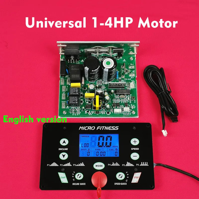 General USE Universal Treadmill Circuit Board Treadmill Motor Control Board Controller 1HP-4.0HP Treadmill Console Display Tilt