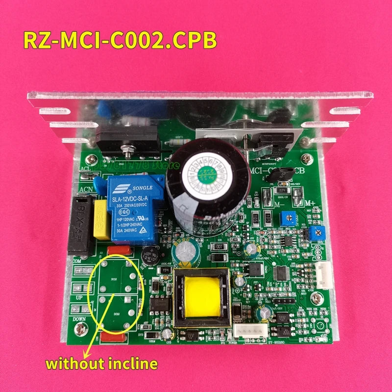 Replacement RZ-MCI005.PCB Treadmill Motor Controller RZ-MCI-C002.CPB Circuit board Driver board Control board Mainboard No lift
