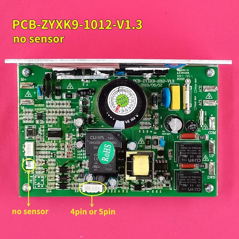 100% new PCB-ZYXK9-1012-V1.3 Treadmill Motor Controller Control board PCB ZYXK9 1012 V1.2 circuit board  Driver