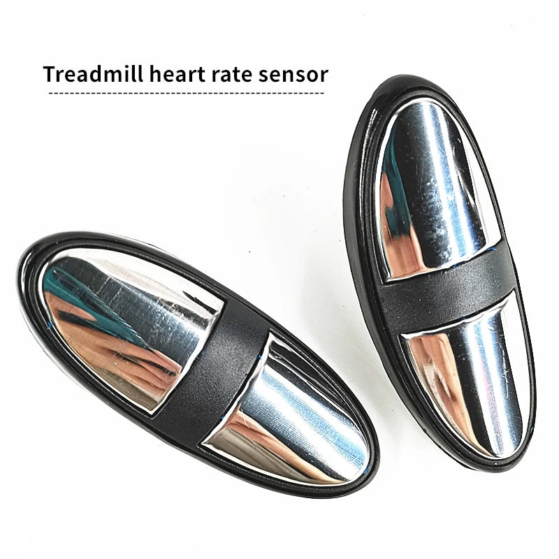 1pcs Treadmill Universal Heart Rate Sensor, Treadmill Handle Heart Rate Sensor, Treadmill Metal Heart Rate Sensor Touch Device