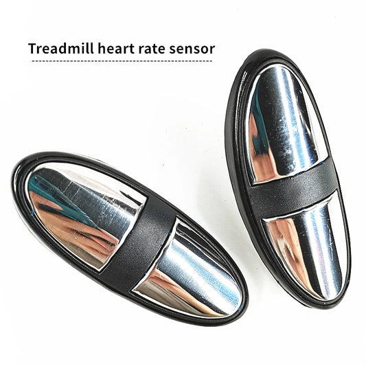 1pcs Treadmill Universal Heart Rate Sensor, Treadmill Handle Heart Rate Sensor, Treadmill Metal Heart Rate Sensor Touch Device