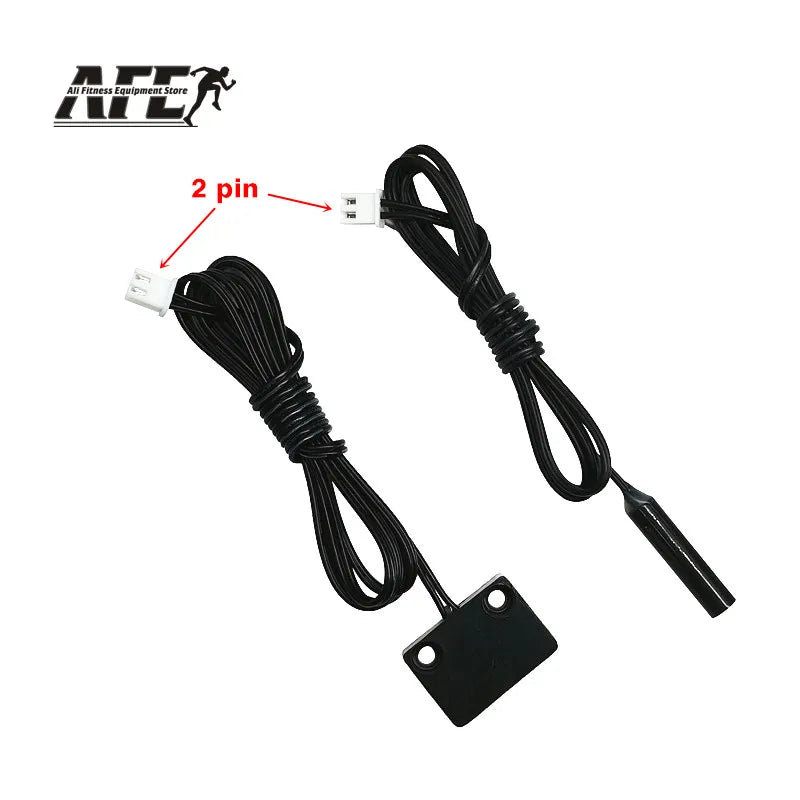 2 Pin Treadmill Speed Sensor Treadmill Magnetic Sensor Teadmill Pedometer Running Machine Sensor Replacement Repair Universal