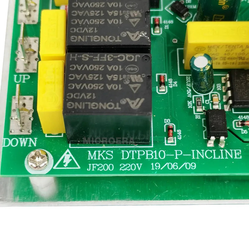 Replacement Treadmill Moto Controller JF200 MKS DTPB10-P-INCLINE for Treadmill Motherboard, Circuit board, Driver board, PCB