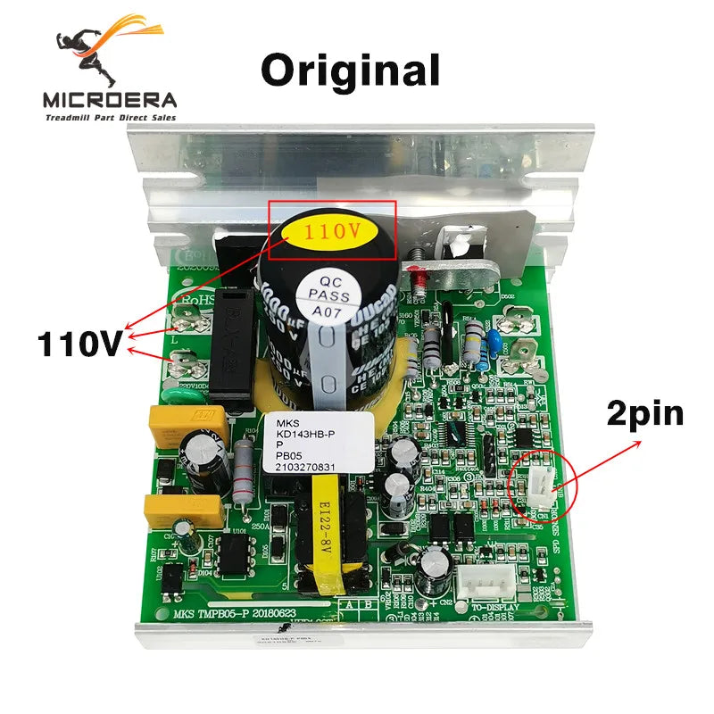 Original Treadmill Controller Circuit Card JF150 MKS TMPB05 MKS TMPB05-P 20101006 for MKS Treadmill Motor Speed Control Board