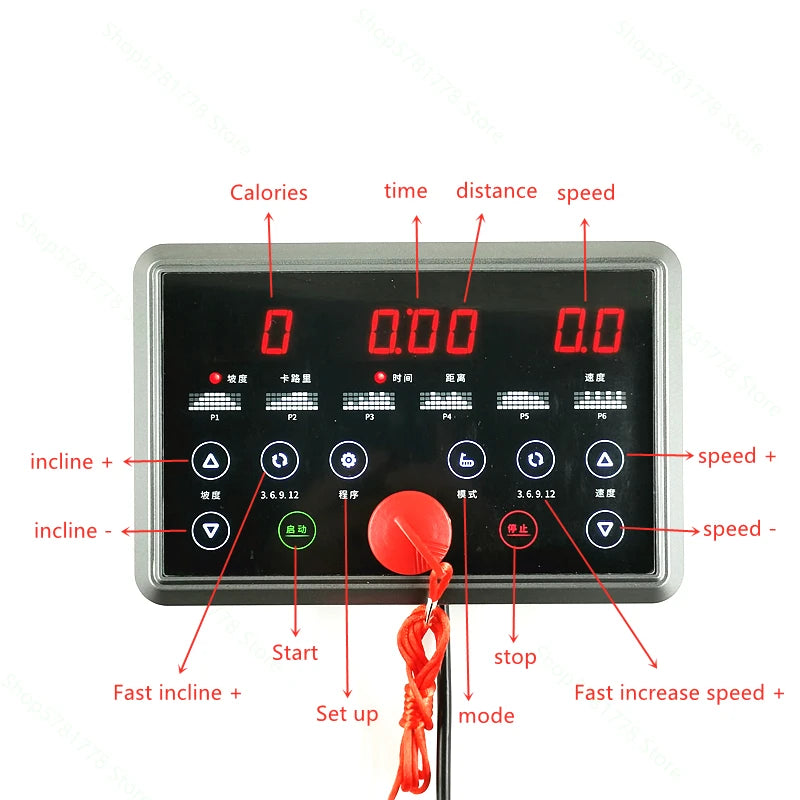 New General Use Treadmill Controller Circuit board display screen control system Treadmill Control board Repair 1-2.5HP DC motor
