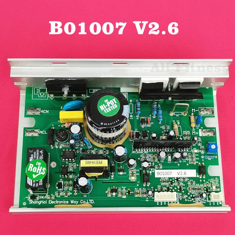 Replacement B01007 V2.6 V2.4 Treadmill motor Controller for Johnson TREO T101 Circuit board Control board Driver board Mainboard