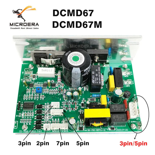 Repai Treadmill Control board motor Controller DCMD67M for DK City Treadmill NB702028 compatible with Endex DCMD67 Circuit board