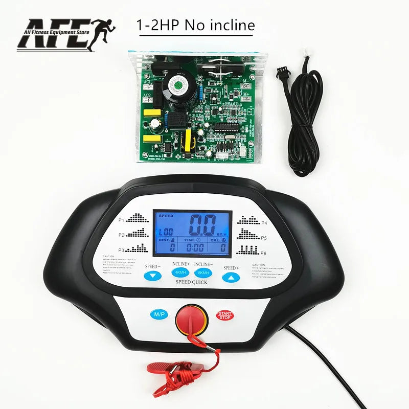 General Use Repair Treadmill Motor Controller Display Control Board + Treadmill Instrument Panel 1-2.0HP 1-4.0HP DC Motor Repair