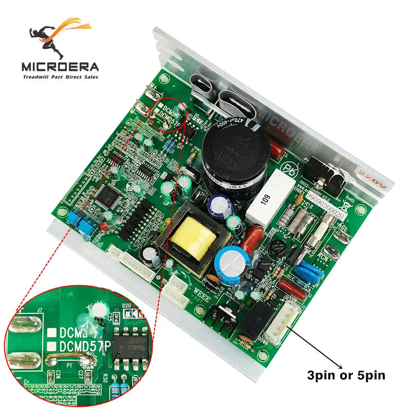 100% new Treadmill Controller Motherboard Endex DCMD57 DCMD57P DCMD57NP Treadmill Control board Driver board Circuit board