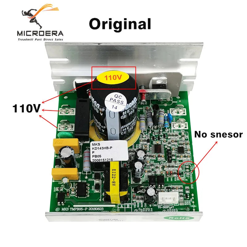 Original Treadmill Controller Circuit Card JF150 MKS TMPB05 MKS TMPB05-P 20101006 for MKS Treadmill Motor Speed Control Board
