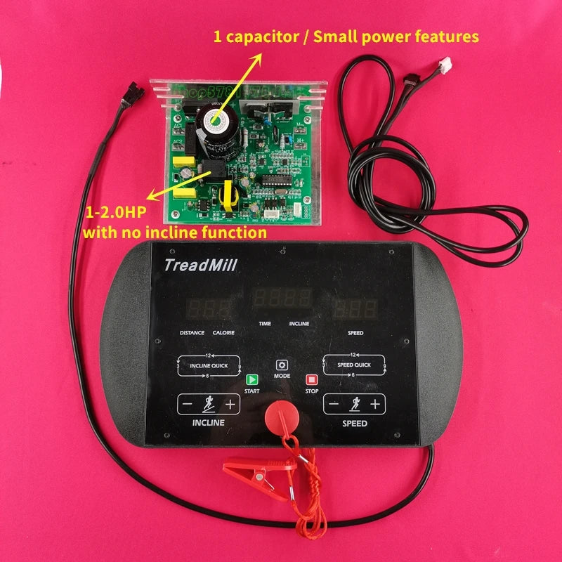 Universal Treadmill Circuit Board Treadmill Console Display Treadmill Motor Control Board Controller 1HP-2.0HP / 1HP-4.0HP Motor