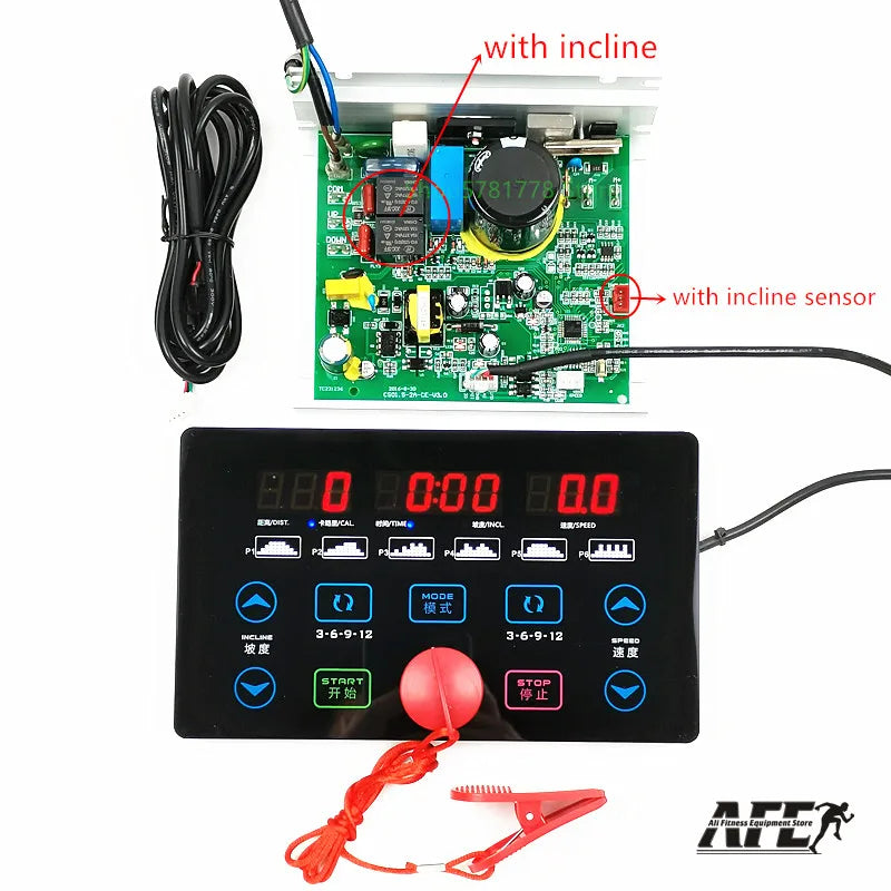 New for General use treadmill motor controller LCD display panel controller treadmill instrument panel 1-2.0HP DC Motor repair