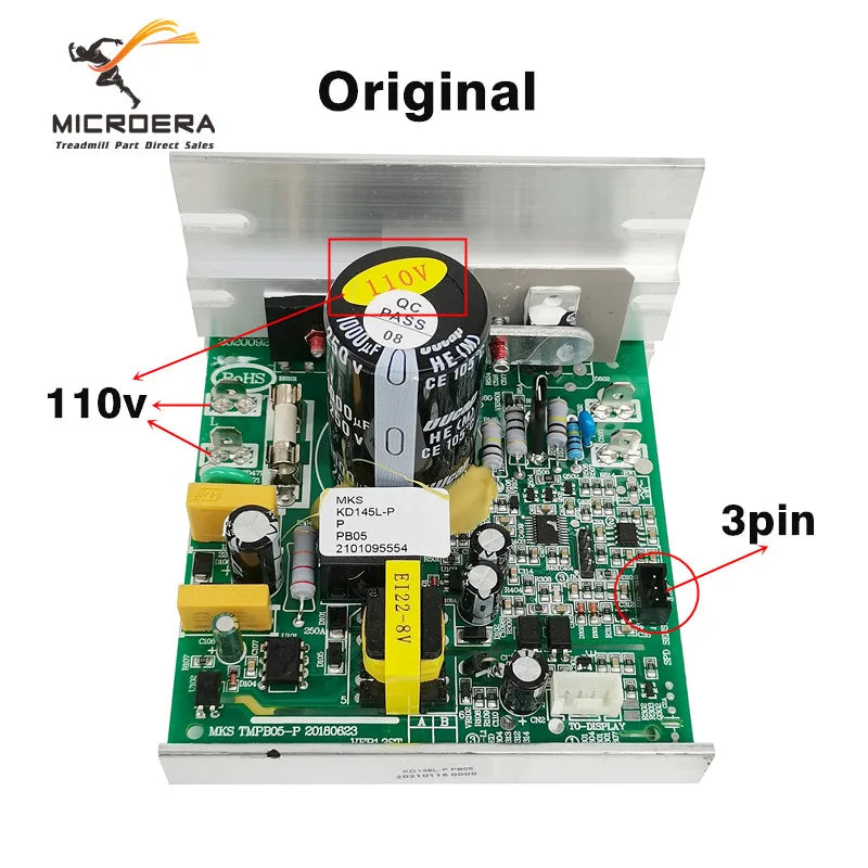 Original Treadmill Controller Circuit Card JF150 MKS TMPB05 MKS TMPB05-P 20101006 for MKS Treadmill Motor Speed Control Board