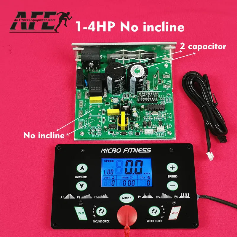 General USE Universal Treadmill Circuit Board Treadmill Motor Control Board Controller 1HP-4.0HP Treadmill Console Display Tilt