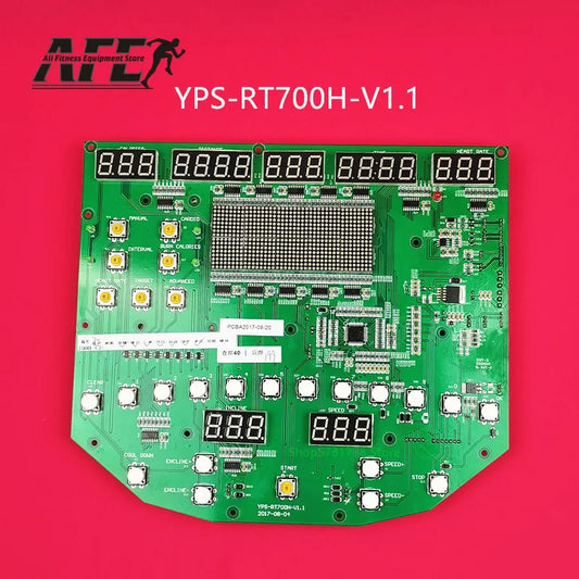 YPS RT700H V1.1 Treadmill screen Control panel Circuit Board upper Controller for impulse PT400 RT700 UNIONBRIDGE UBV-3700 PCB