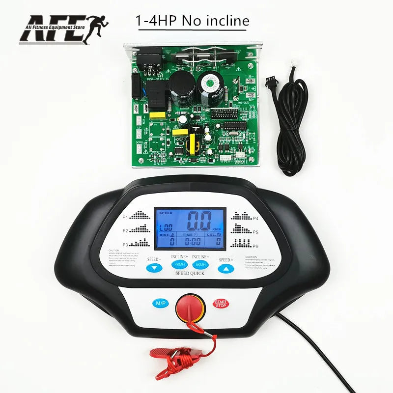 General Use Repair Treadmill Motor Controller Display Control Board + Treadmill Instrument Panel 1-2.0HP 1-4.0HP DC Motor Repair