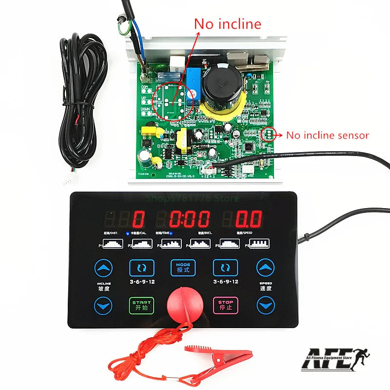 New for General use treadmill motor controller LCD display panel controller treadmill instrument panel 1-2.0HP DC Motor repair