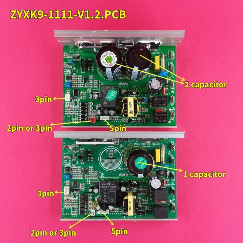 Treadmill Motor Controller PCB-ZYXK9 ZYXK9-1111-V1.2 for Panaseima PSM-1311M TD153A Treadmill Circuit Board Driver Control Board