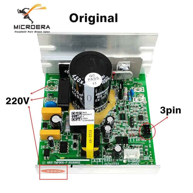 Original Treadmill Controller Circuit Card JF150 MKS TMPB05 MKS TMPB05-P 20101006 for MKS Treadmill Motor Speed Control Board