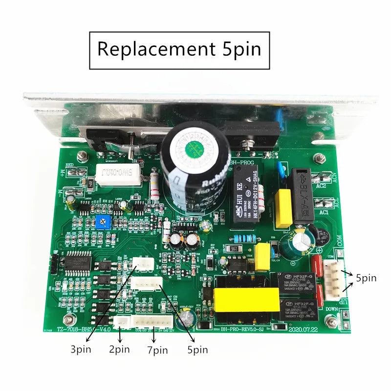 Treadmill Motor Controller TZ-7018 Endex DCMD66 Motherboard TZ7018 Treadmill Control Board DCMD 66 Replacement for BH6435 G6515C