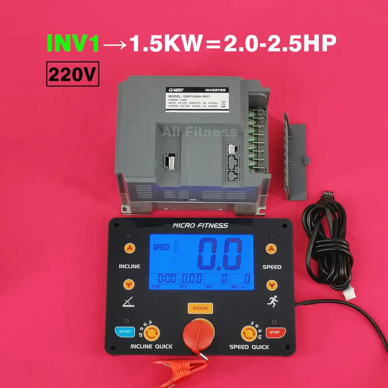 Universal Treadmill Inverter Motor Controller, Treadmill display control panels circuit boards, VFD drive for AC 1-4HP motor