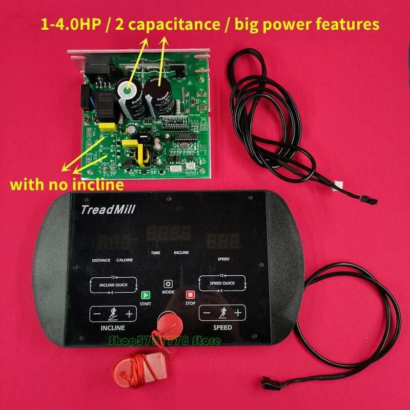 Universal Treadmill Circuit Board Treadmill Console Display Treadmill Motor Control Board Controller 1HP-2.0HP / 1HP-4.0HP Motor