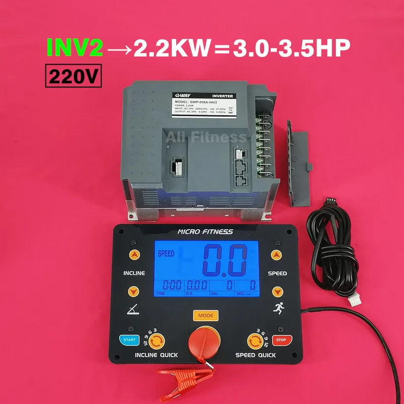 Universal Treadmill Inverter Motor Controller, Treadmill display control panels circuit boards, VFD drive for AC 1-4HP motor