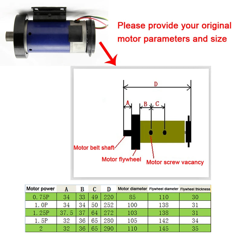 1pcs High Power Treadmill Motor Universal DC Motor Permanent Magnet DC Motor Treadmill Engine motor 1.0 1.25 1.5 1.75 2 2.5 HP