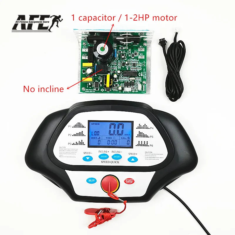 General Use Repair Treadmill Motor Controller Display Control Board + Treadmill Instrument Panel 1-2.0HP 1-4.0HP DC Motor Repair