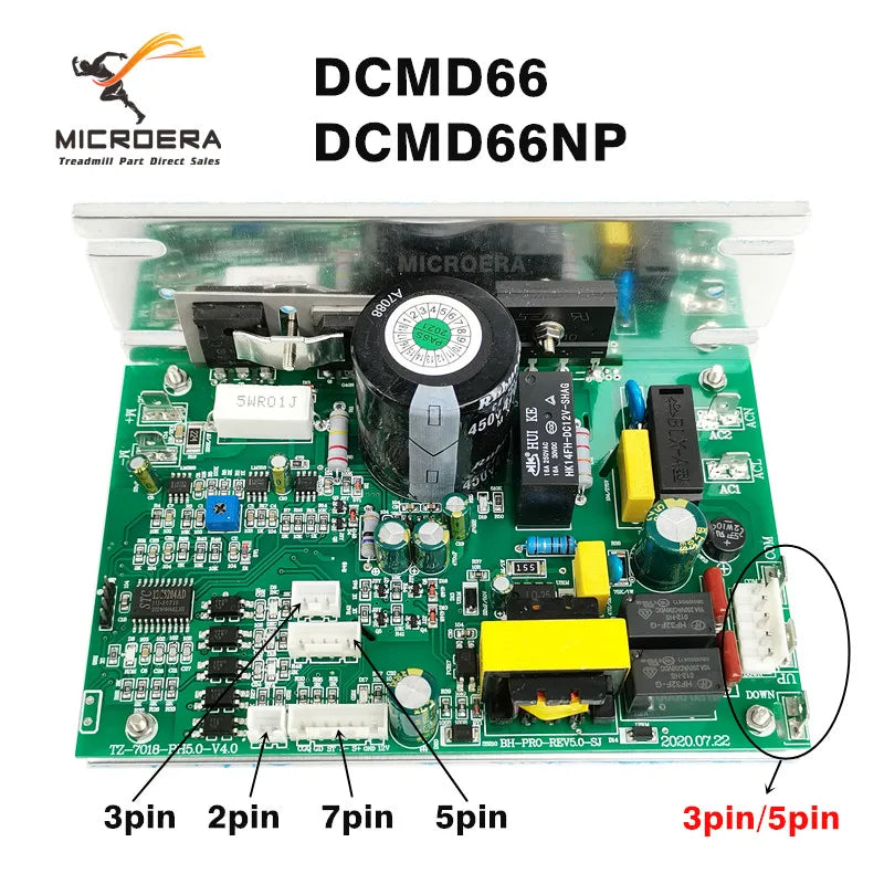 Replacement BH Treadmill Motor Controller DCMD66 DCMD66NP Endex DCSD57 Treadmill Control Board Circuit for BH6435 G6515C G6448N