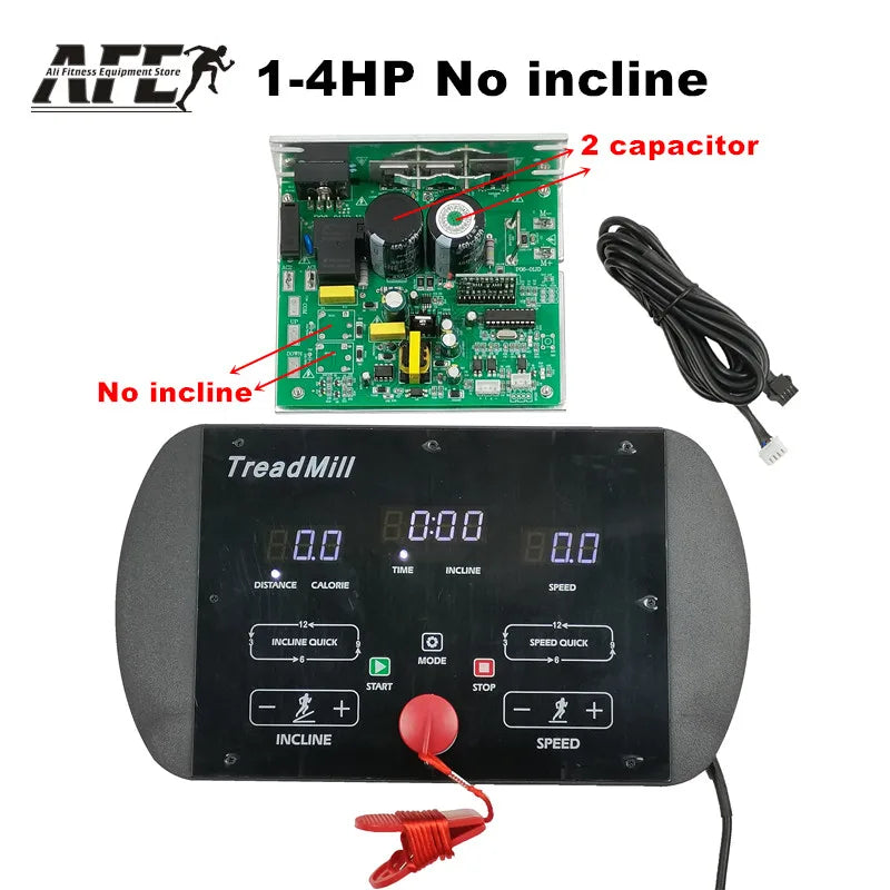 Universal Display Touch Panel Upper Console Drive All 1.0-4.0HP DC Motor Adjustable Universal Treadmill Controller Control Board