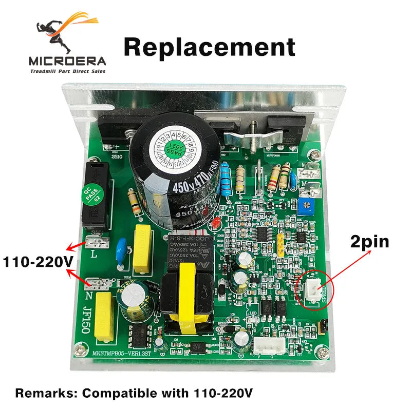 Original Treadmill Controller Circuit Card JF150 MKS TMPB05 MKS TMPB05-P 20101006 for MKS Treadmill Motor Speed Control Board