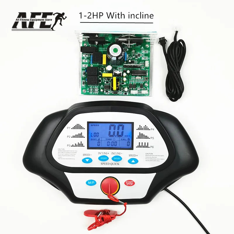 General Use Repair Treadmill Motor Controller Display Control Board + Treadmill Instrument Panel 1-2.0HP 1-4.0HP DC Motor Repair
