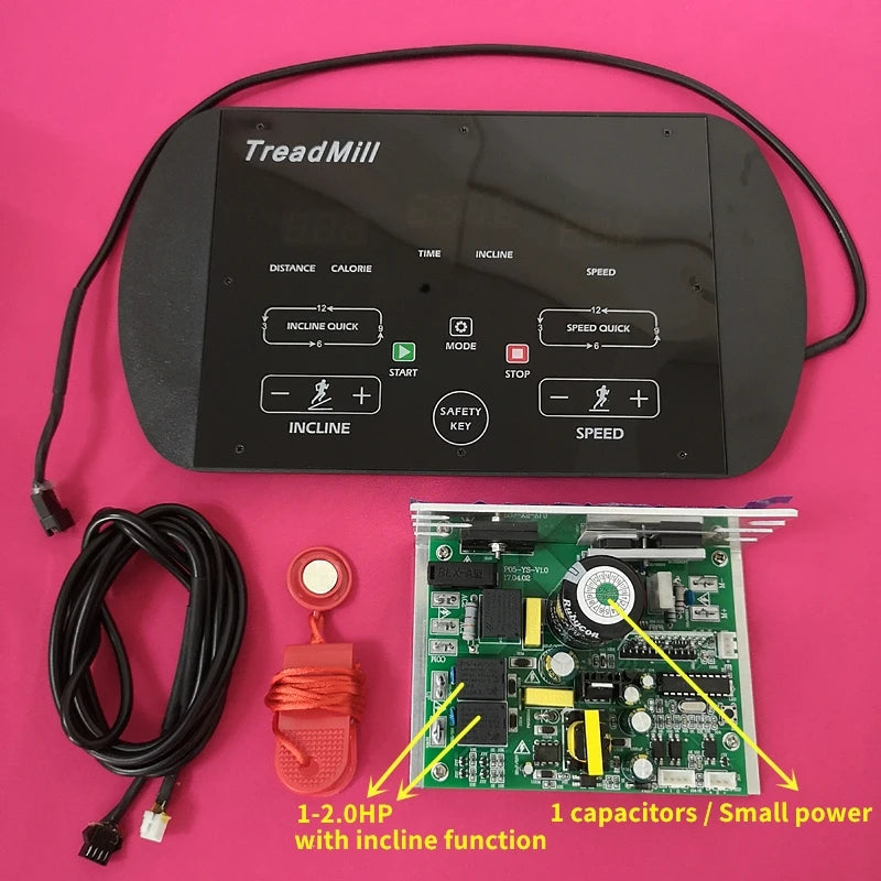Universal Treadmill Circuit Board Treadmill Console Display Treadmill Motor Control Board Controller 1HP-2.0HP / 1HP-4.0HP Motor