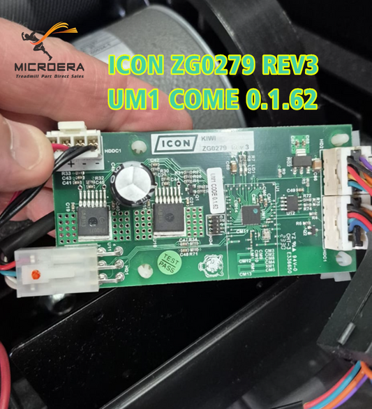 ICON Kiwi Board ZG0279 REV 3 for NordicTrack Treadmill Control Board KIWI 424106 Circuit Board Mainboard UM1CODE 0.1.62  SS73G301801 