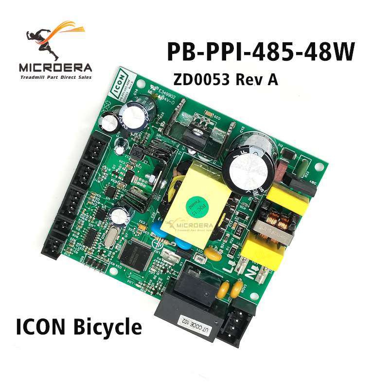 PB-PPI-485-48W ZD00053 Rev A for ICON Fitness Bicycle NTEVEX14718.1 MM421W0100537 Control Board Motherboard Circuit Board U7 CODE 102